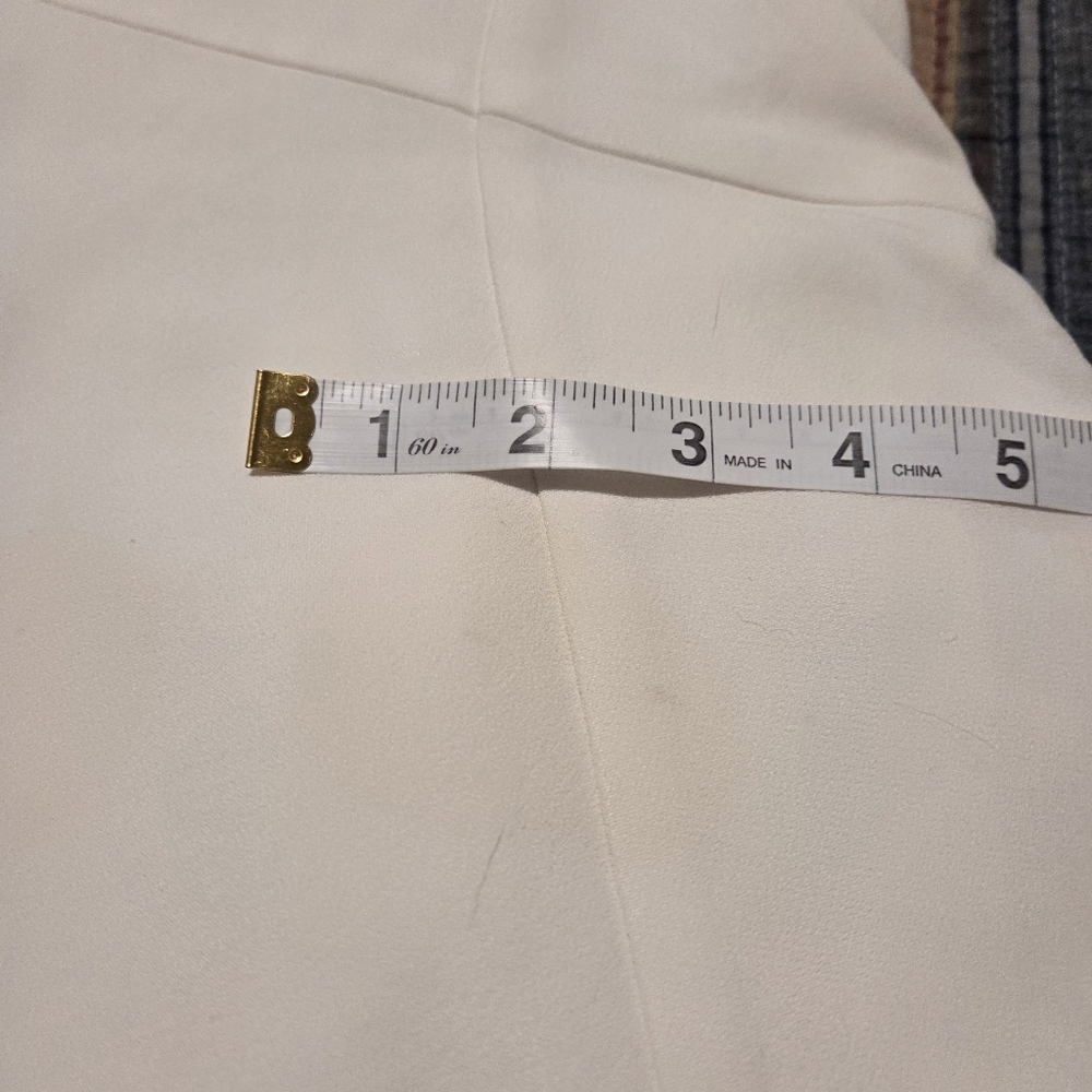 Chloe White Acetate/Viscose Silk Lined Tennis Skirt Size 40 (Approx US 8) - Picture 8 of 8